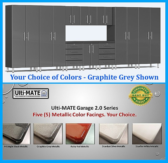 Learn all about Ult-MATE Garage Cabinets - 5 color choices